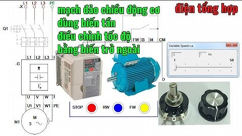 #cadesimu chạy mô phỏng mạch đảo chiều động cơ dùng biến tần điều chỉnh tốc độ bằng biến trở ngoài