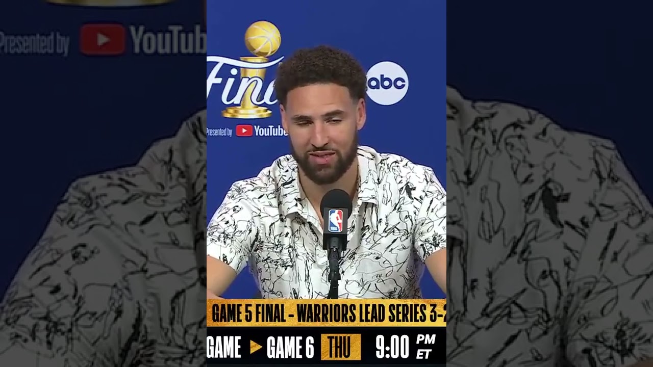 Klay Thompson on Steph Curry's shooting struggles in Game 5.
