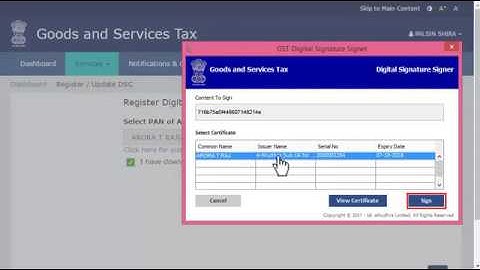 How to Register and Link DSC with GST Profile on GST Portal