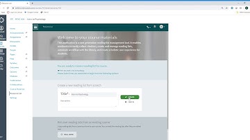 Leganto Resource Lists for Faculty 01: Creating a List