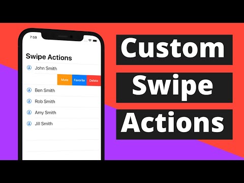 Swift: Custom TableView Swipe Actions (2021, Xcode 12, Swift 5) - iOS Development