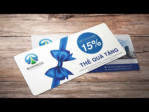 Hướng dẫn thiết kế Voucher bằng Photoshop | Hải Thanh Design