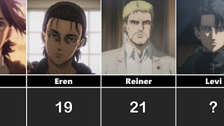 How Old Are Eren, Armin, Mikasa And Levi In Attack On Titan? - Comic Bento