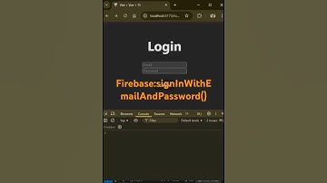 Firebase Auth: signInWithEmailAndPassword() in Vue.js in Hindi