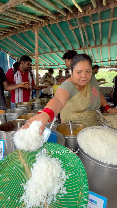 Kumari Aunty Food Unlimited Non Veg meals at Madhapur | Kumari aunty street food #kumariauntyfood
