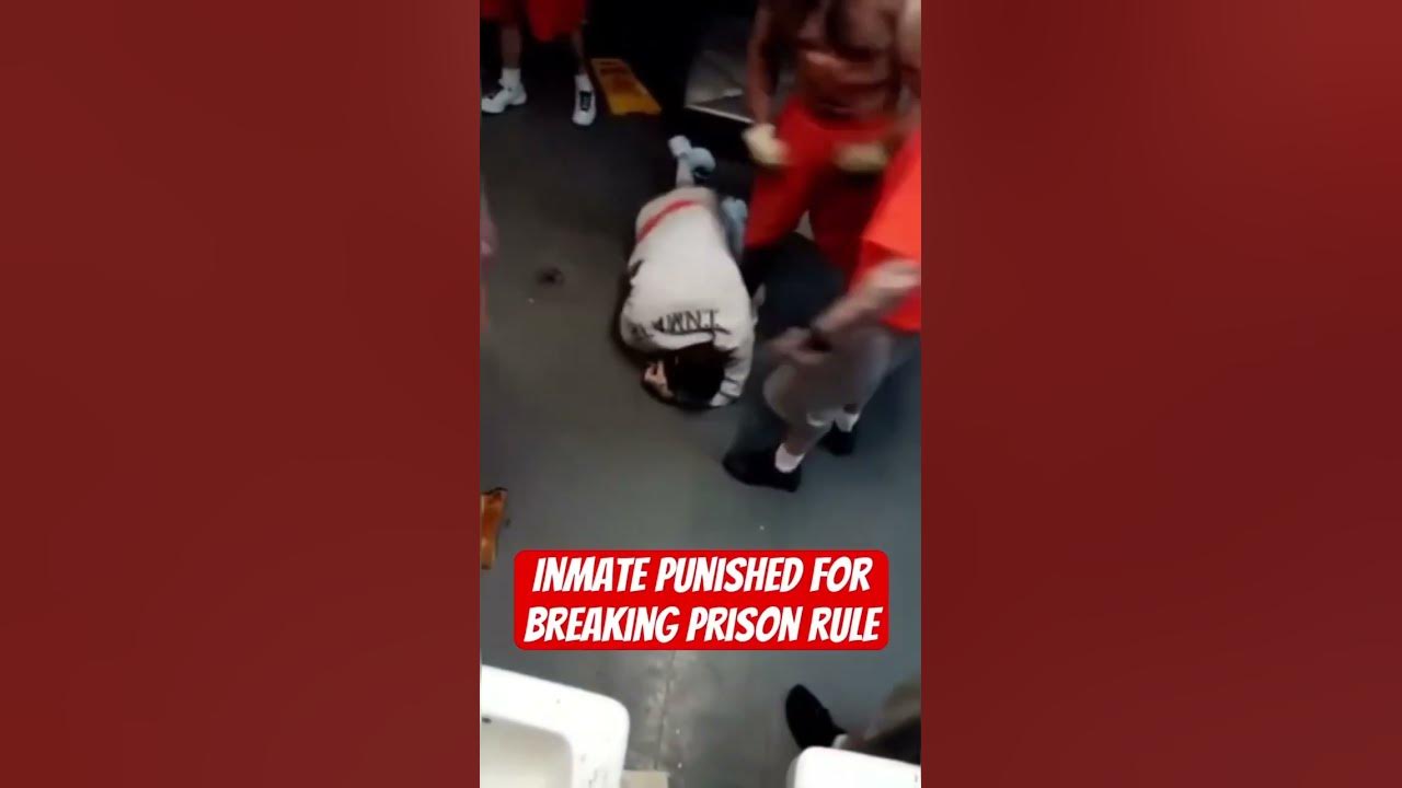A inmate get beat up by other inmates for not paying his debt youtube