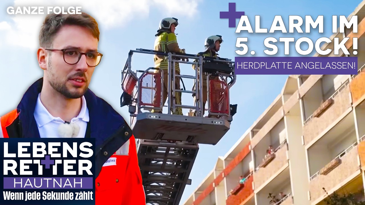 Großeinsatz wegen Rauchmelder: Feuerwehr stürmt Wohnung im 5. Stock! | Lebensretter hautnah