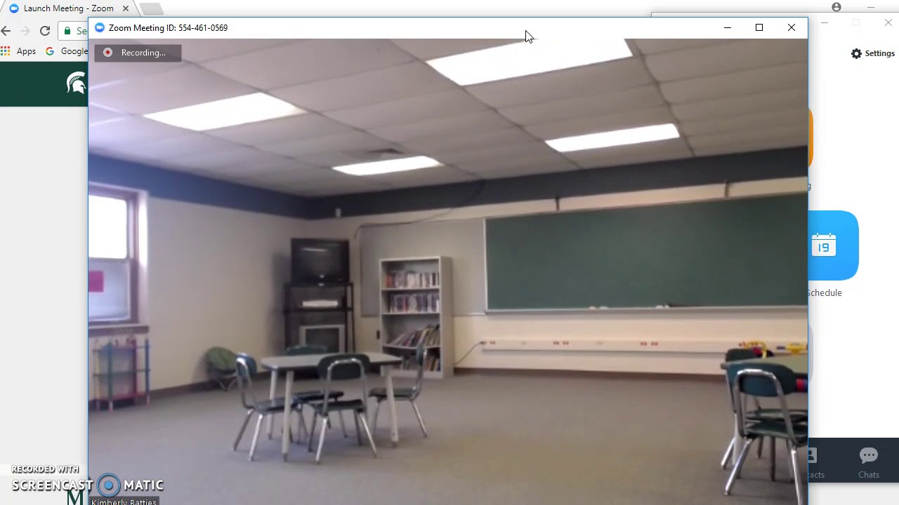 Launching a Zoom meeting YouTube