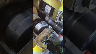 3 roll thread rolling machine making Oxygen cylinder cap pipe threading