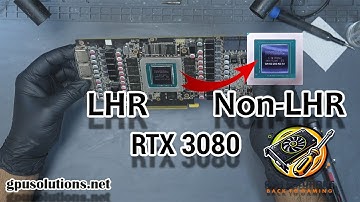 RTX 3080 LHR to Non-LHR Conversion – GPU Core Swap + BIOS Flash