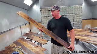Reclaimed Wood Finishing Process