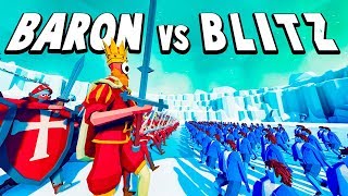 TABS Multiplayer - Baron's Cyclops King vs Blitz' Halfling Army - Totally Accurate Battle Simulator