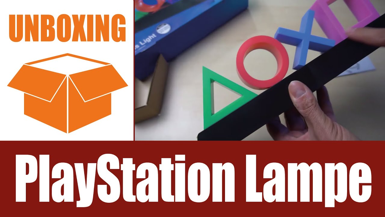 Unboxing Playstation Lampe Icons Light Youtube