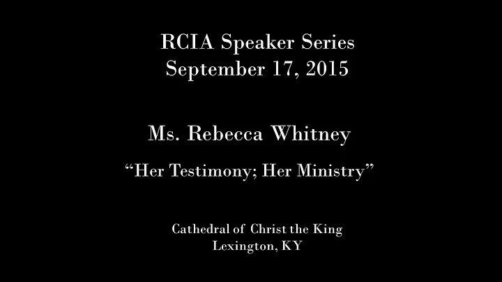 RCIA - Ms Rebecca Whitney - 17Sept2015