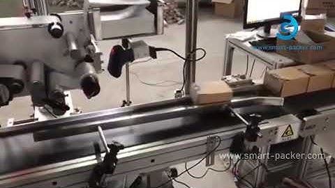 Automatic high accuracy box top real time printer labeling machine with barcode scanning system