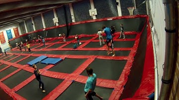 Gopro Hero 3: My First Double Frontflip on Trampoline HD