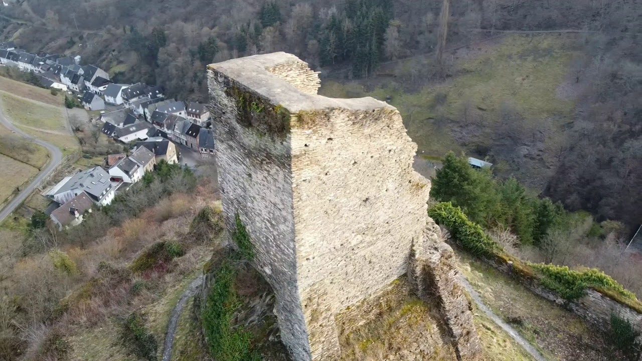 Ruine Burg Stahlberg von Oben