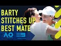 Ash Barty stitches up Casey Dellacqua live on TV - Australian Open | Wide World of Sports