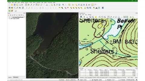 Image to image georeferencing in QGIS using a docked Georeferencer panel