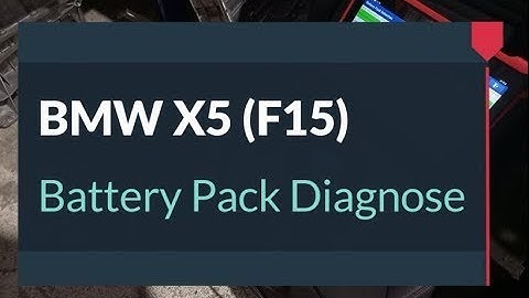 Launch X431 PAD9 LINK Diagnose BMW X5 F15 Battery Pack with  EV Diagnosis Add-on kit