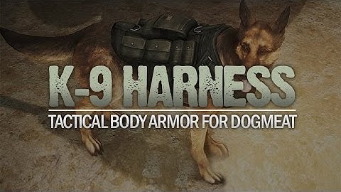K-9 Harness - Tactical Body Armor for Dogmeat (Fallout 4 Mod)