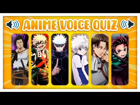 ANIME VOICE QUIZ 🗣️🕹️ Guess the anime character voice, ANIME QUIZ 💙 