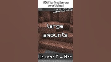 How to find HUGE veins of ore in Minecraft!