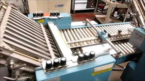 2004 MBO B120 Continuous Feed Paper Folder w 8 Page Unit, Roll Away Delivery