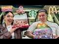 Trying new holiday items from fast food restaurants