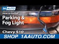 How to Replace Parking Light 1998-2004 Chevy S10 Pickup