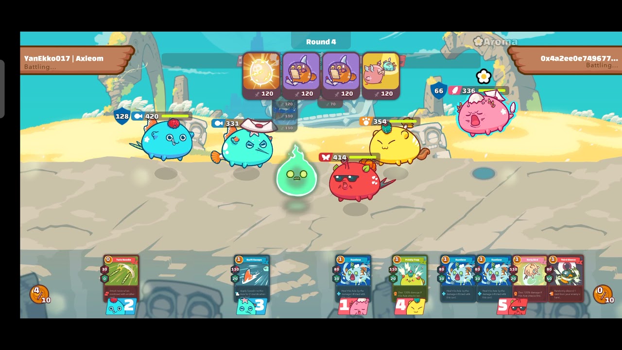 Axie Infinity Day 4 | AAP vs BBB (Defeated)