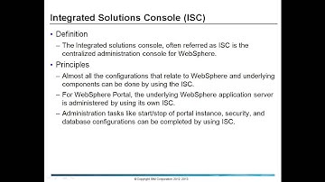 WebSphere Integrated Solutions Console