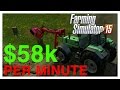 Farming Simulator 2015 - $58k/Minute Fir Tree Harvesting Method