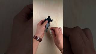 ASMR | Fabricación de un Porta AirTag Minimalista #apple #handmade #asmr #edc #oddlysatisfying