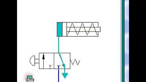 using a 3 2 NC valve to control a cylinder