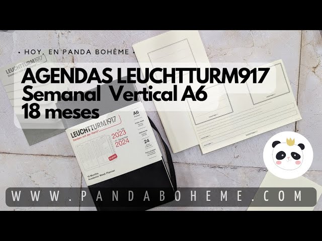 LEUCHTTURM1917  Agendas 18 meses - Semanal Vertical - A6 