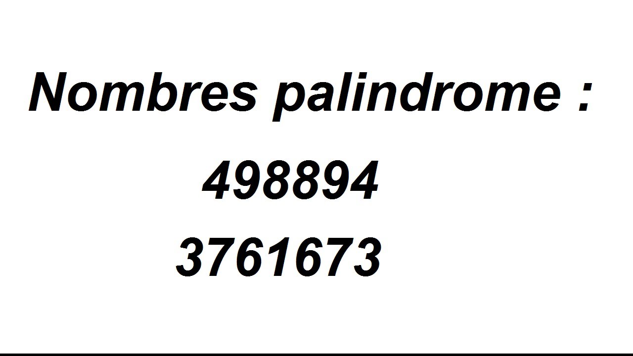 Nombre palindrome divisible par 11  proprit avec les congruences