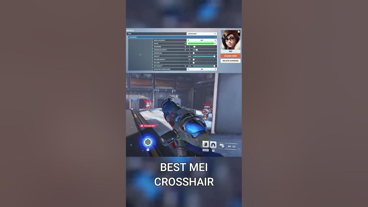 Best Mei crosshair in Overwatch 2 - Dot Esports