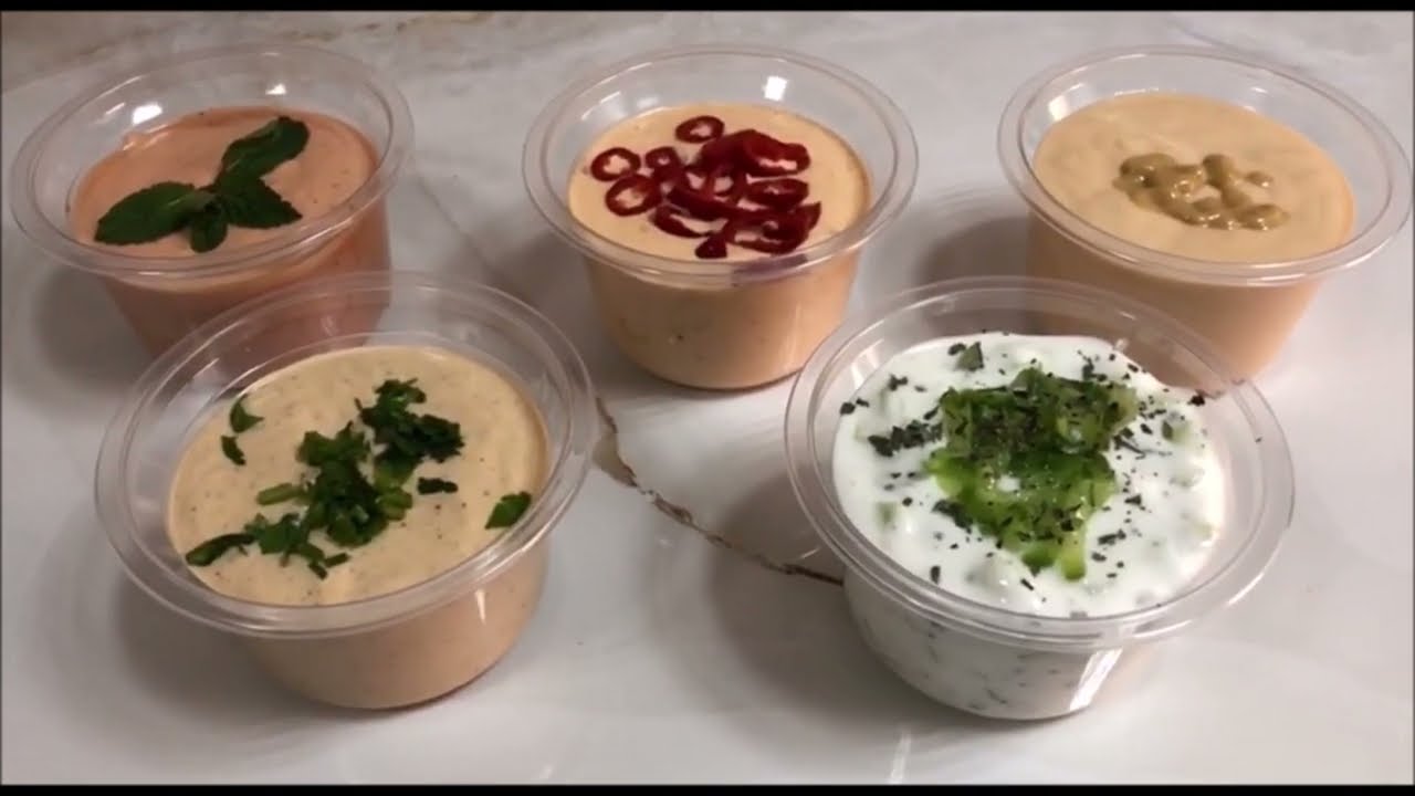 اسهل 5 طرق لعمل صوص يقدم مع المشاوي وينفع كمان مع أي وجبات