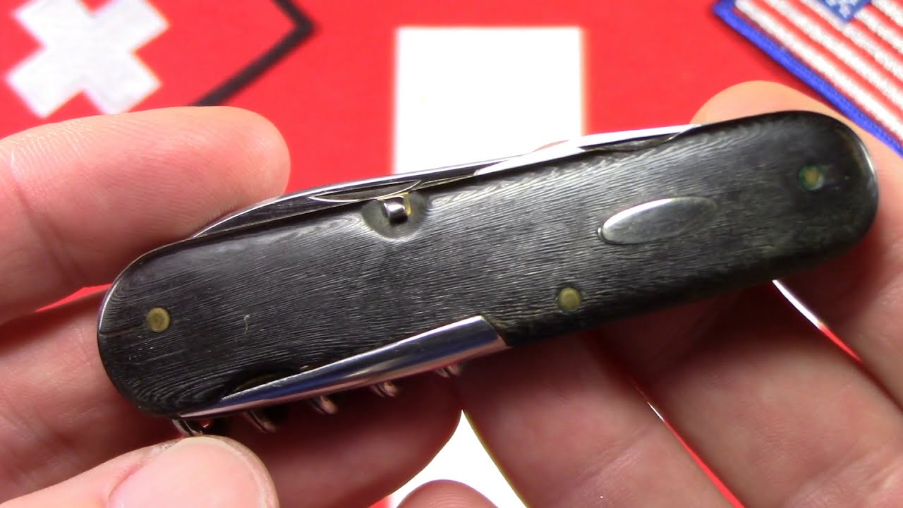1920s Victorinox- Luxury model with Horn scales and inlay!? - YouTube
