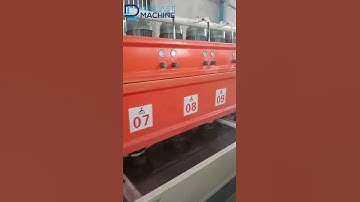 Running video-How to polish 630x630 terrazzo tile slab brick by Linear type polisher machine