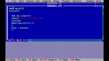 [ PROGRAM  OF FACTORIAL NUMBER IN C++ ]