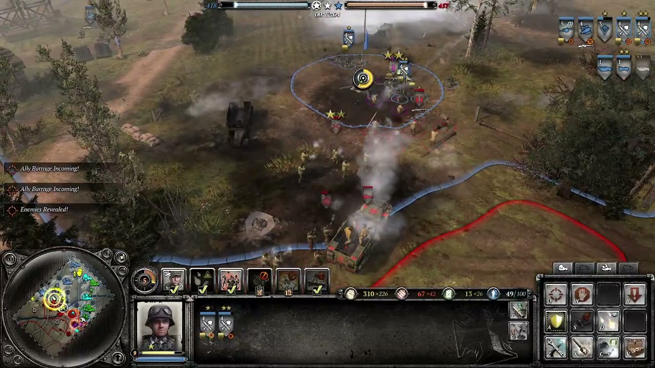 On the road to TOP RANK[4v4]  lvl 11| Company Of Heroes 2 Axis Ranked Match  299 - with teammate