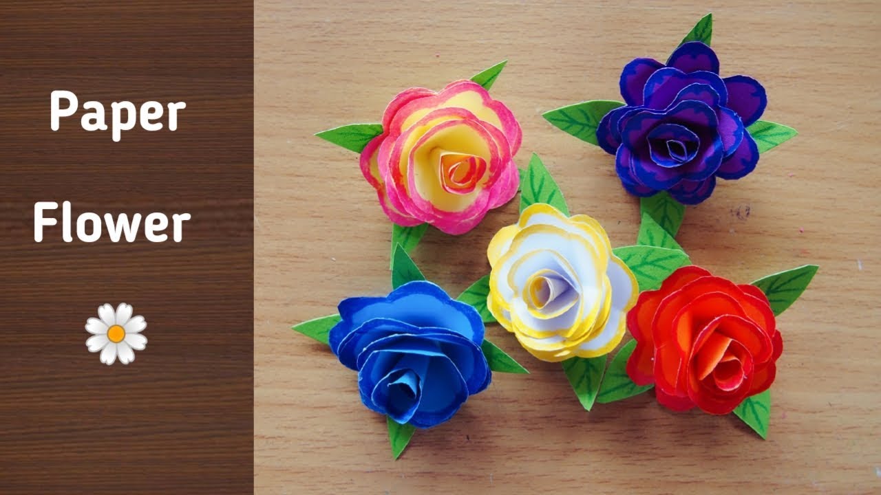 วิธีทำ ดอกไม้กระดาษ🏵️สวยๆ | Paper Flowers - Handmade Craft