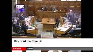 City of Akron Council Meeting - 3.20.2023