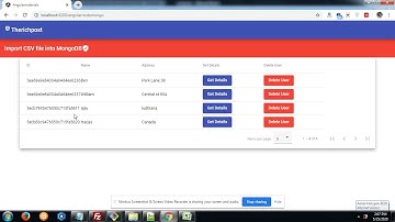 Import CSV file into Mongodb