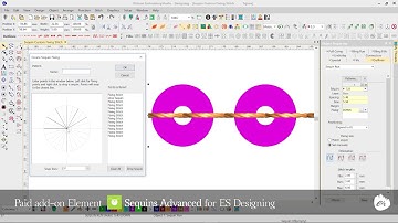 Custom Sequin Fixing Stitch - New in EmbroideryStudio e4 Update e4.1