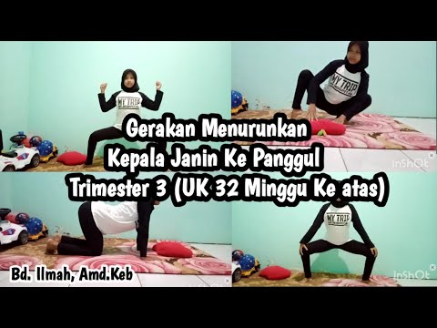 Gerakan Menurunkan Kepala Janin Ke Panggul | pregnancy yoga and exercise for induce labor