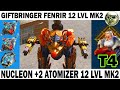 GIFTBRINGER FENRIR 2 ATOMIZER + NUCLEON 12 LVL MK2 +2 OVERDRIVE! WAR ROBOTS NICOLAS T4 + 75% DAMAGE