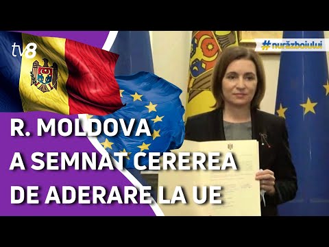 Republica Moldova a semnat cererea pentru aderarea la Uniunea Europeană/Știri/03.03.2022